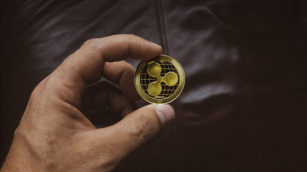 a person holding a gold coins