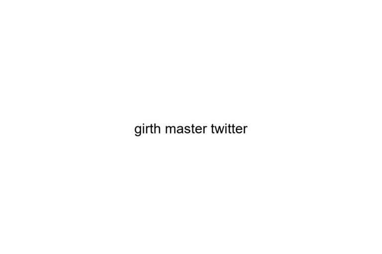 girth master twitter