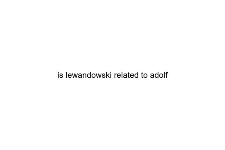 is lewandowski related to adolf