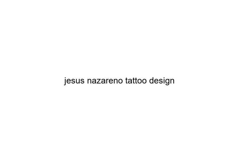 jesus nazareno tattoo design