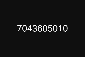 7043605010