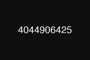 4044906425
